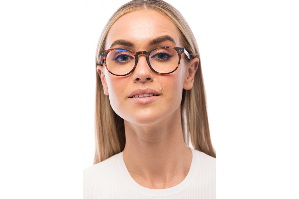 Woman Wearing Clarke Computer Glasses Readers