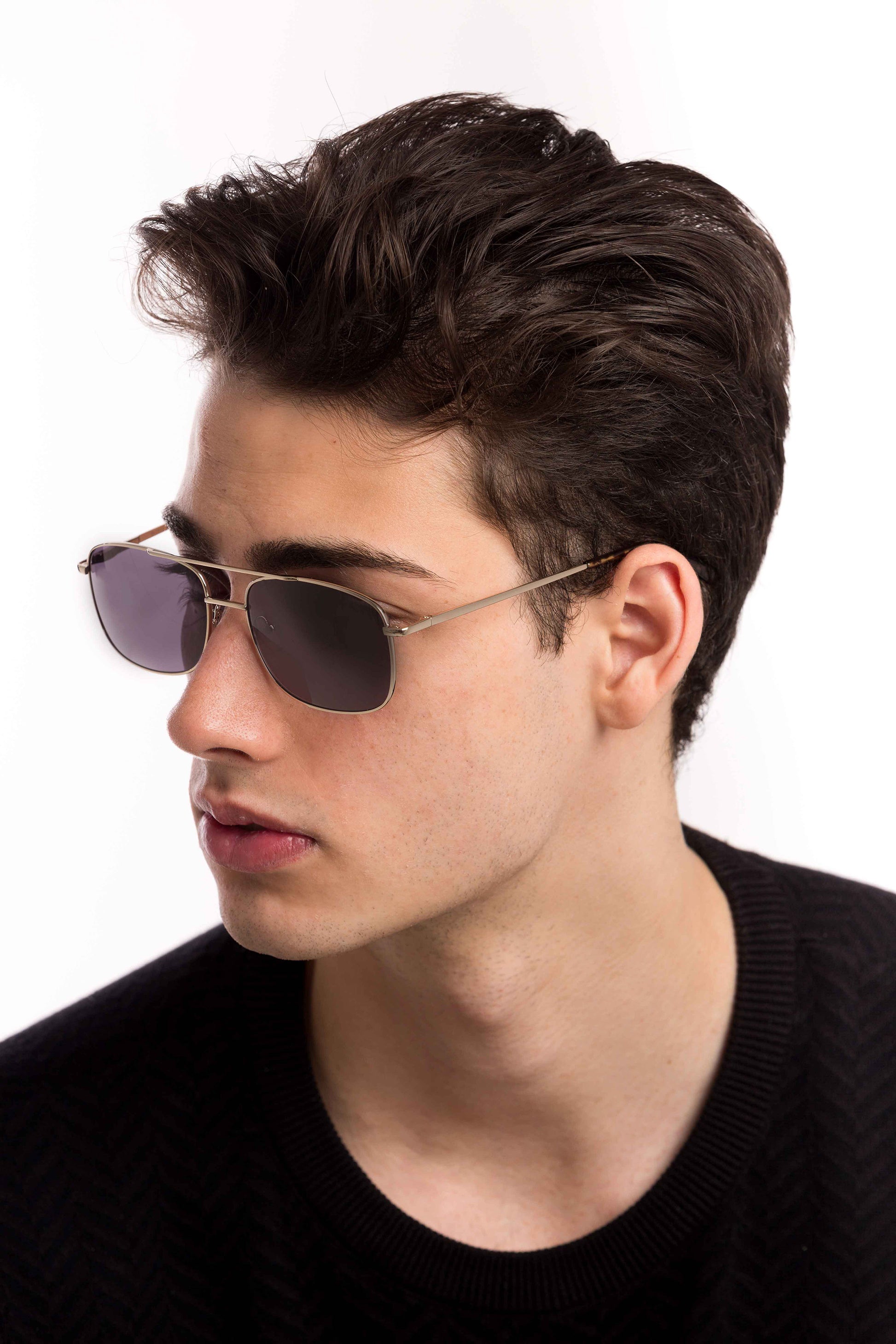 Man Wearing Magnum Sunglasses Readers (Grey)
