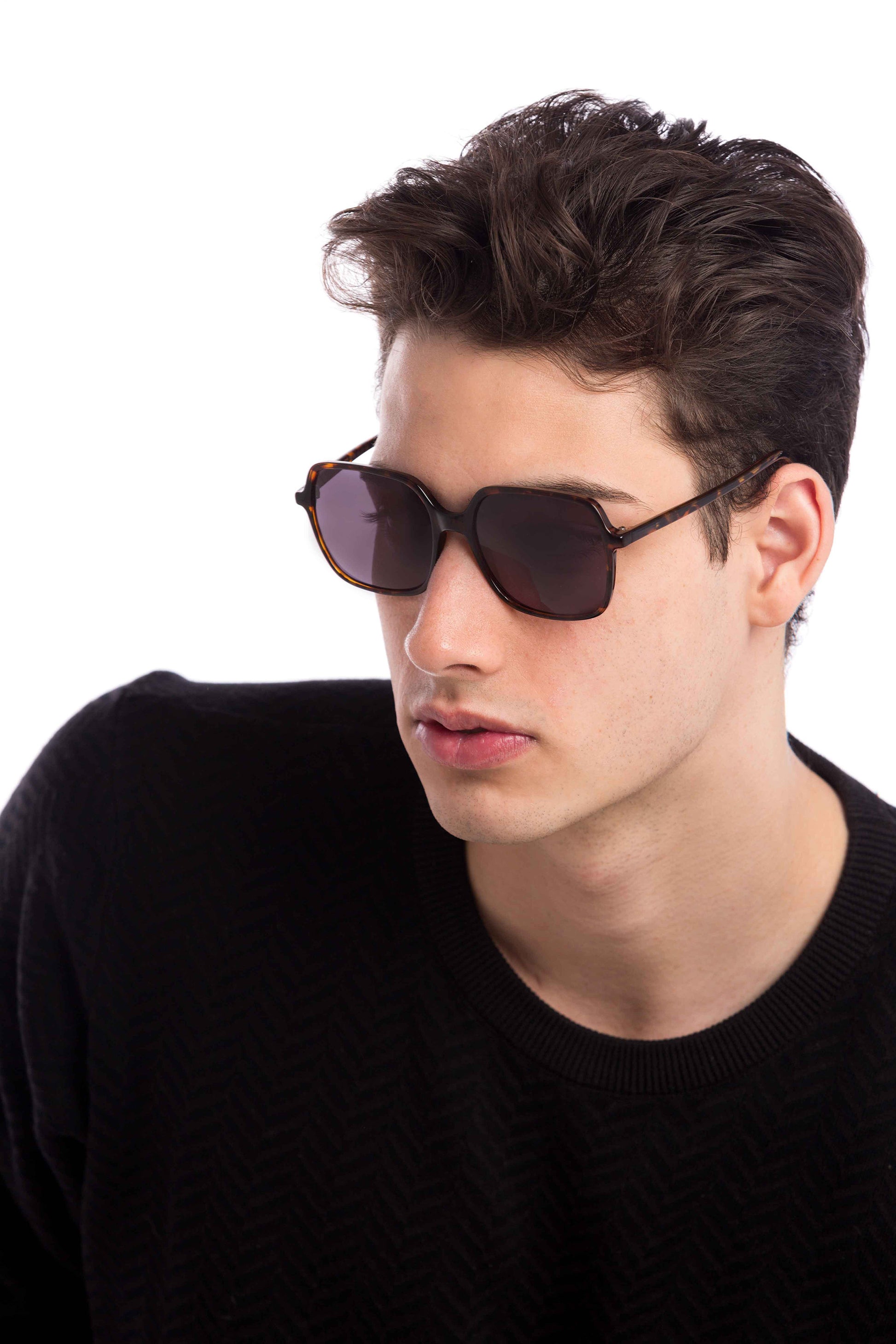 Man Wearing Blaire Sunglasses (Grey)