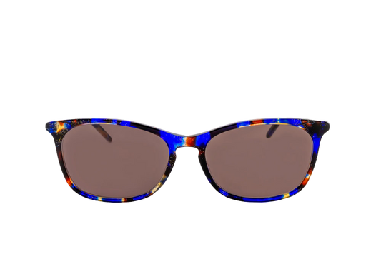 Galaxy Sunglasses Readers (Brown) Front View